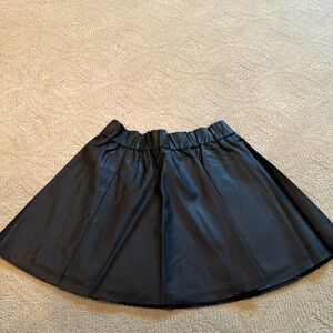 Club Monaco vegan leather mini skirt